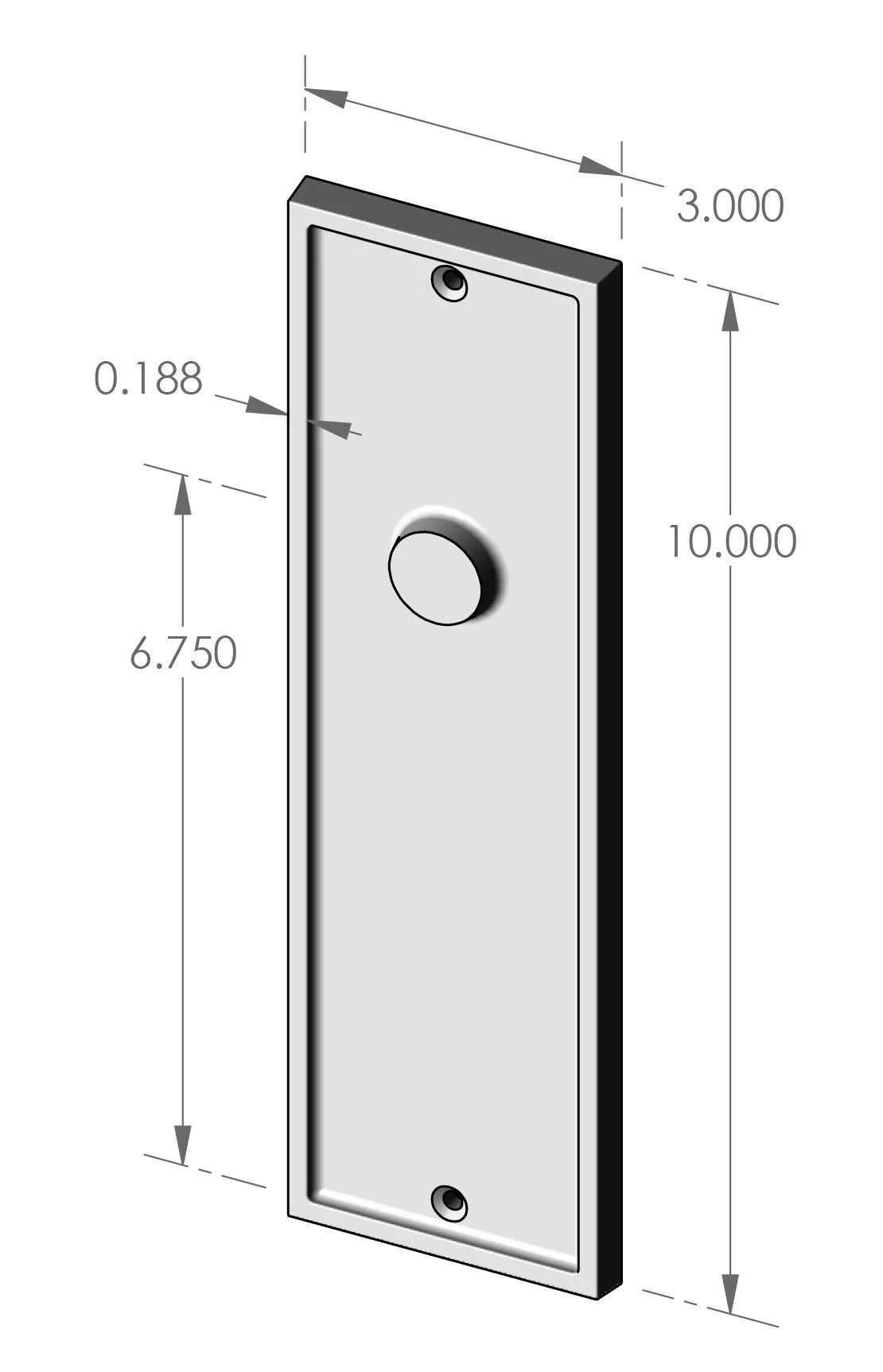 P-F1511 Bandbox Passage Plate Specifications