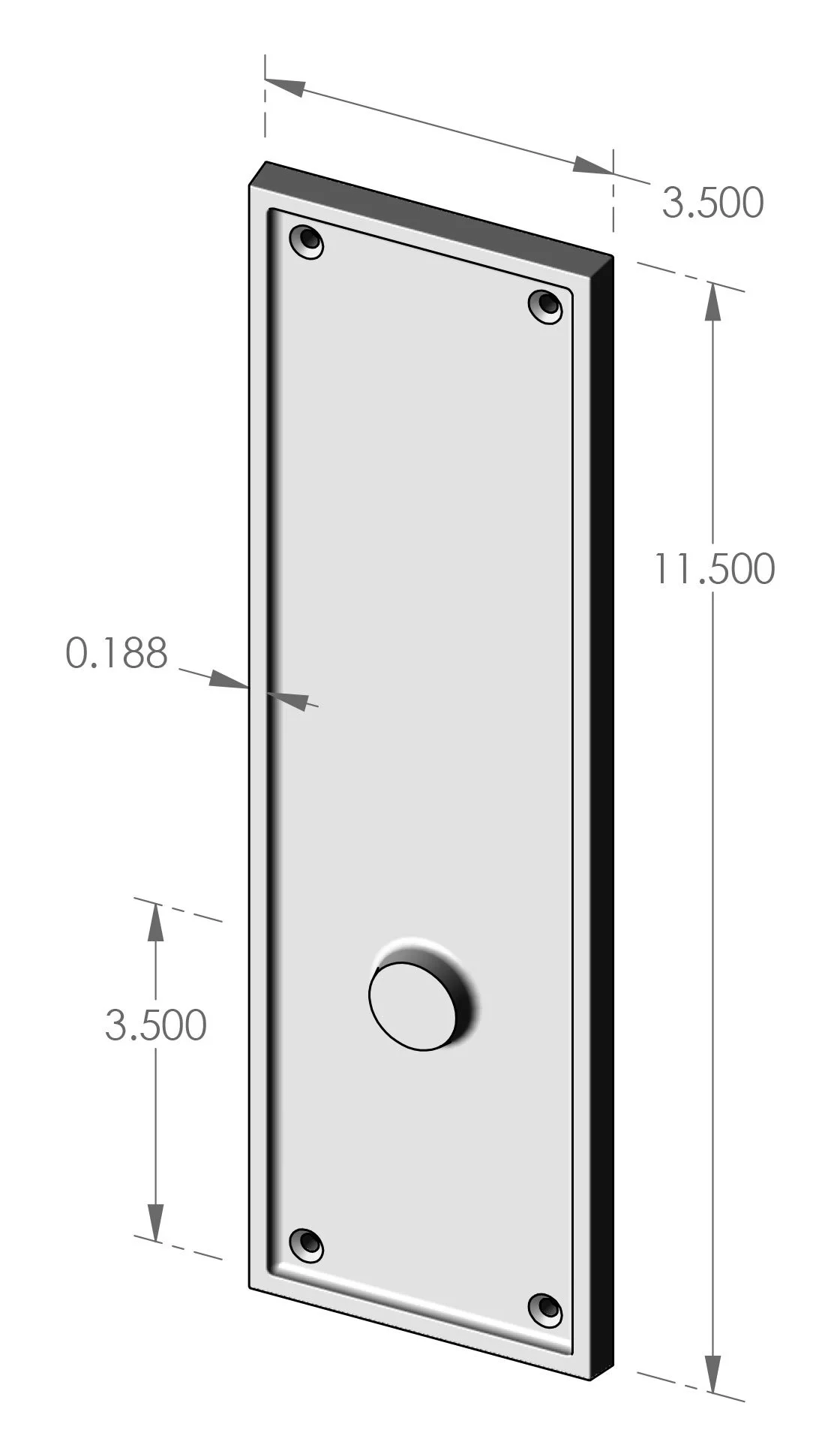 P-1512 Bandbox Passage Plate Specifications