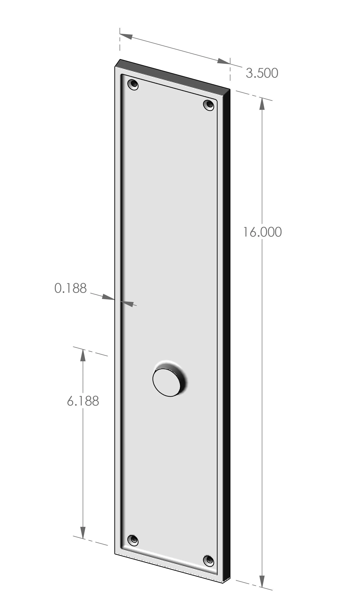 P-1516 Bandbox Passage Plate Specifications