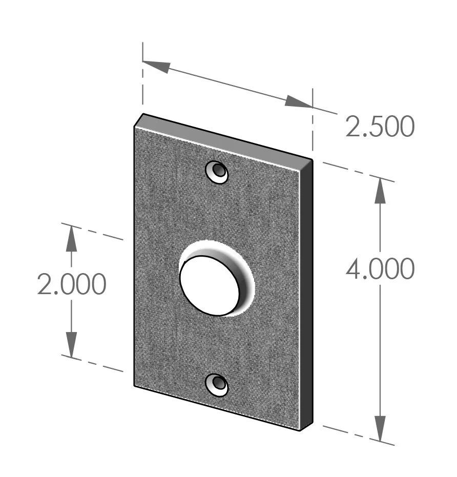 P-2204 Burlap Passage Plate Specifications