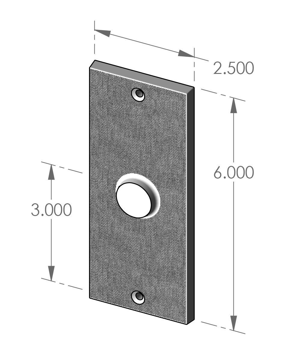 P-2206 Burlap Passage Plate Specifications