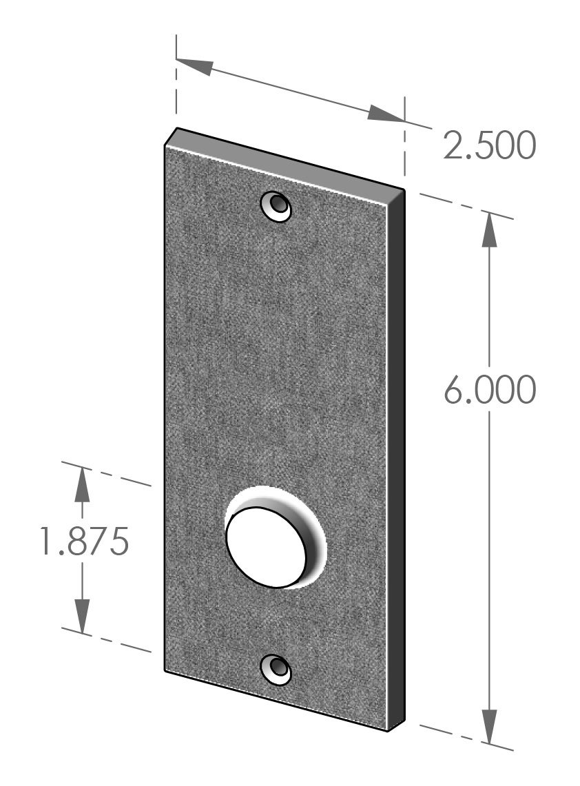 P-2206OH Burlap Passage Plate Specifications
