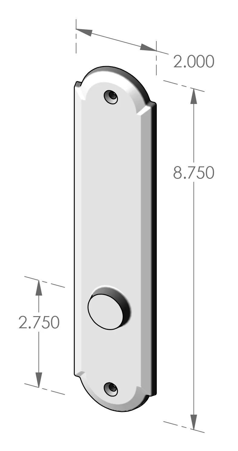 P-A407 Arch Passage Plate Specifications
