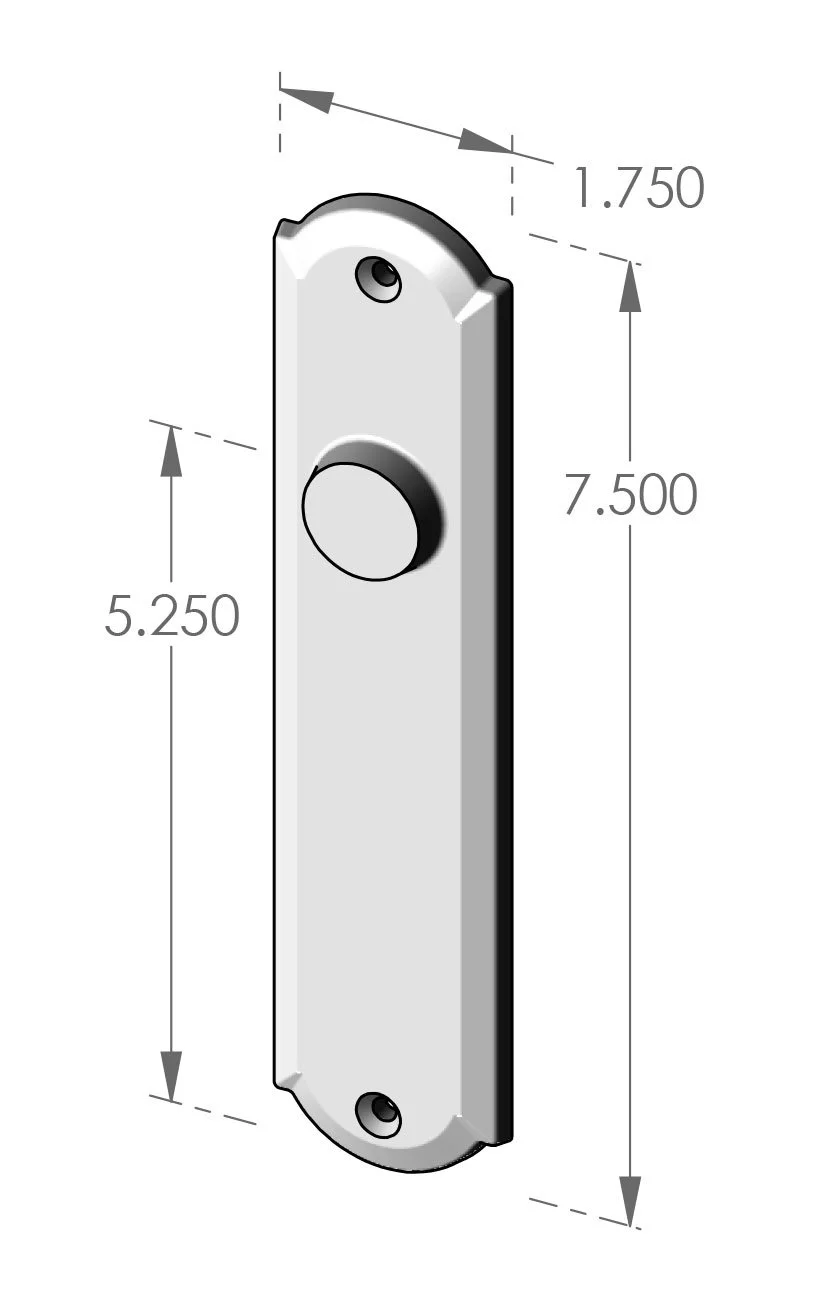 P-F-A405OH Arch Passage Plate Specifications
