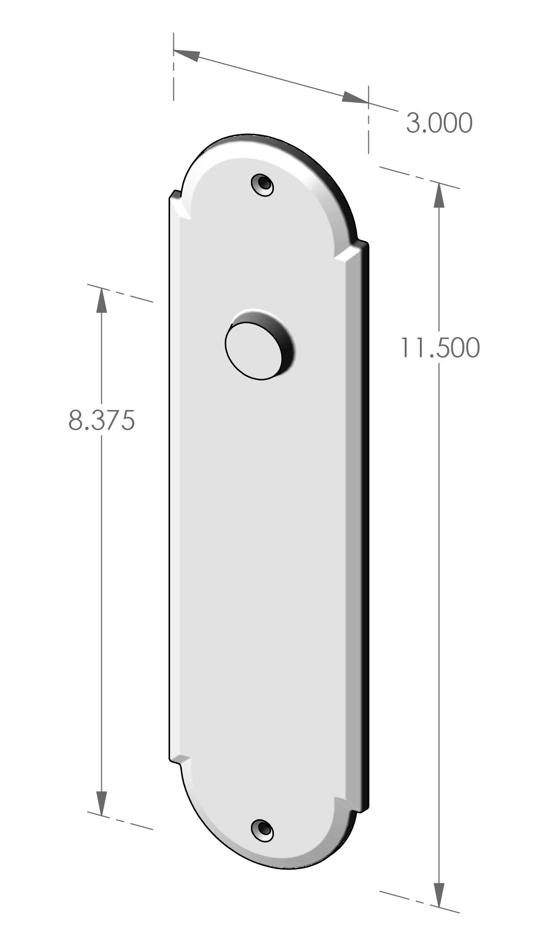P-F-A410 Arch Passage Plate Specifications
