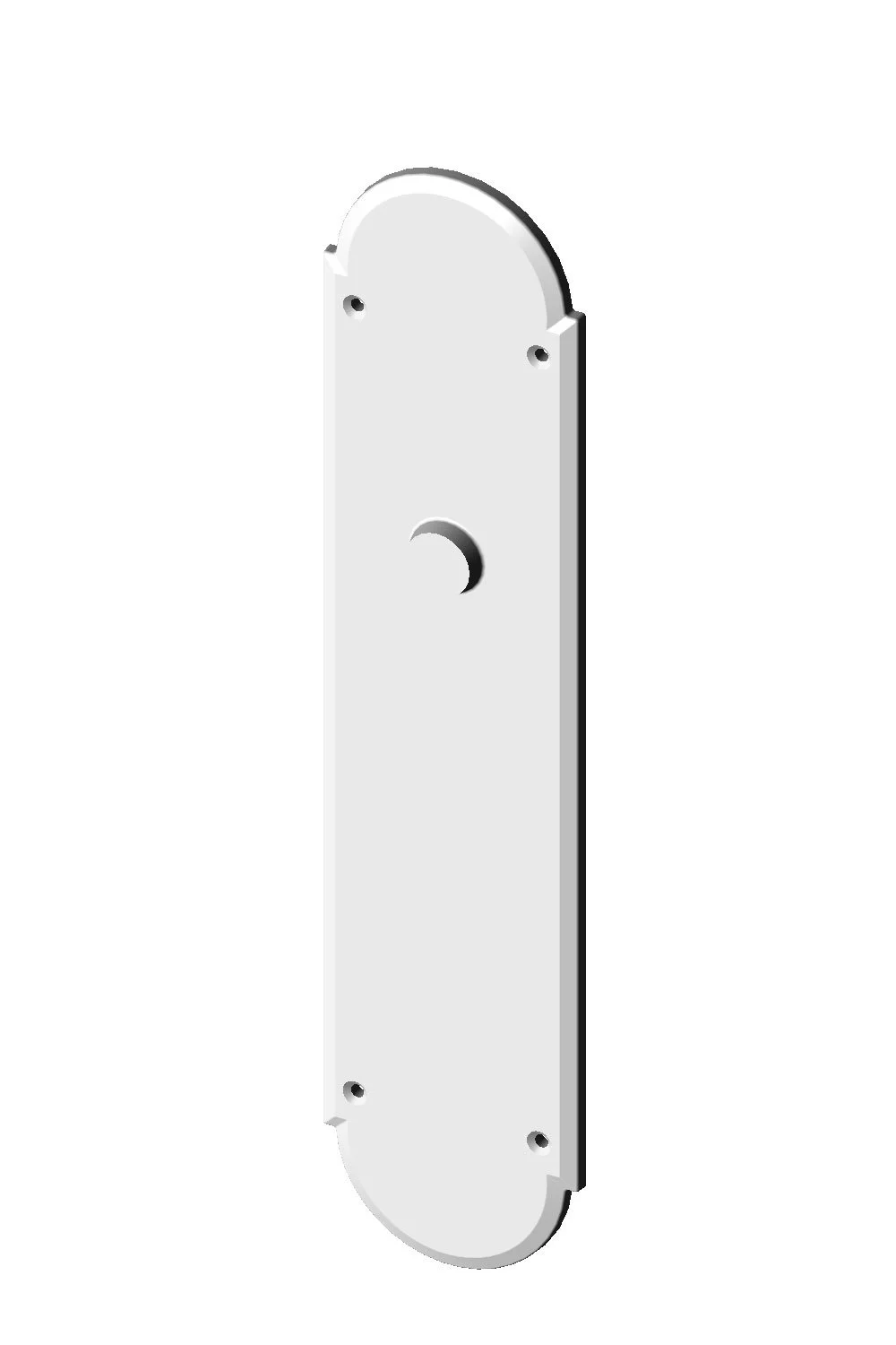 P-F-A602IML Arch Interior Mortise Lock Passage Plate