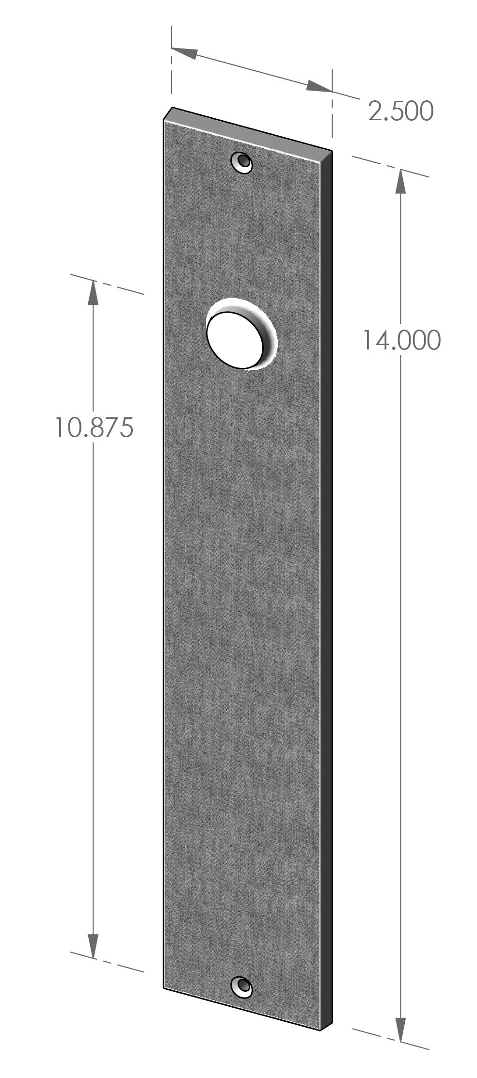 P-F2214 Burlap Passage Plate Specifications
