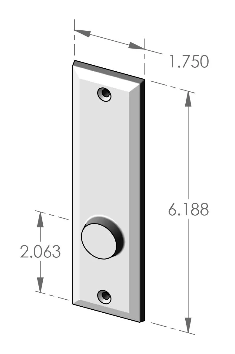 P-405OH  Bevel Edge Passage Plate Specifications