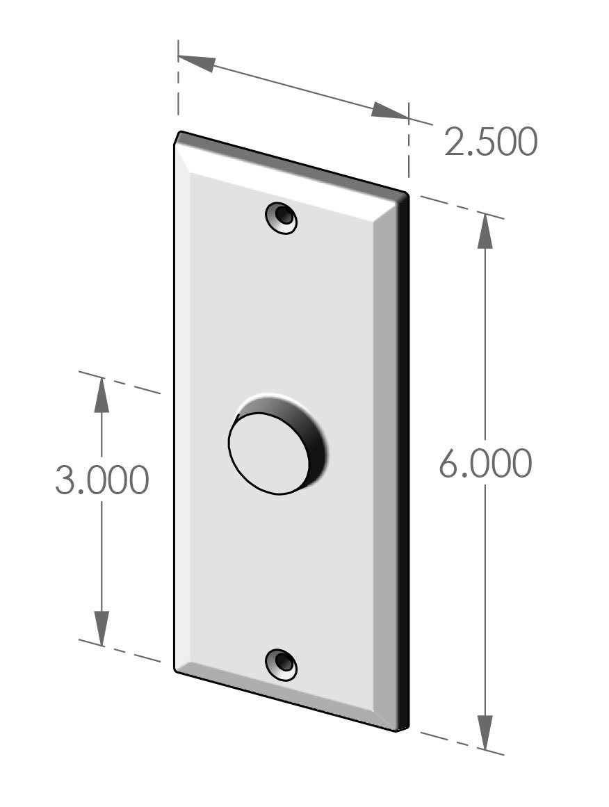 P-406 Bevel Edge Passage Plate Specifications