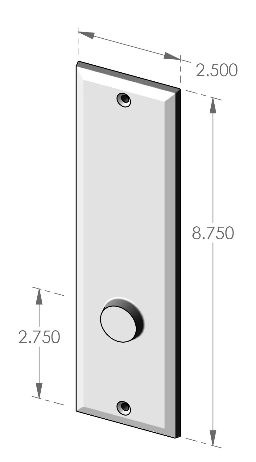 P-408 Bevel Edge Passage Plate Specifications