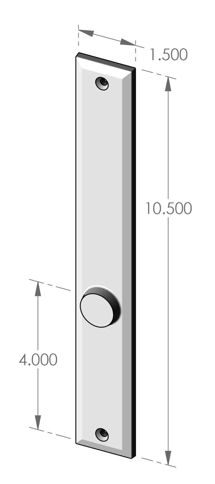 P-811 Bevel Edge Passage Plate Specifications