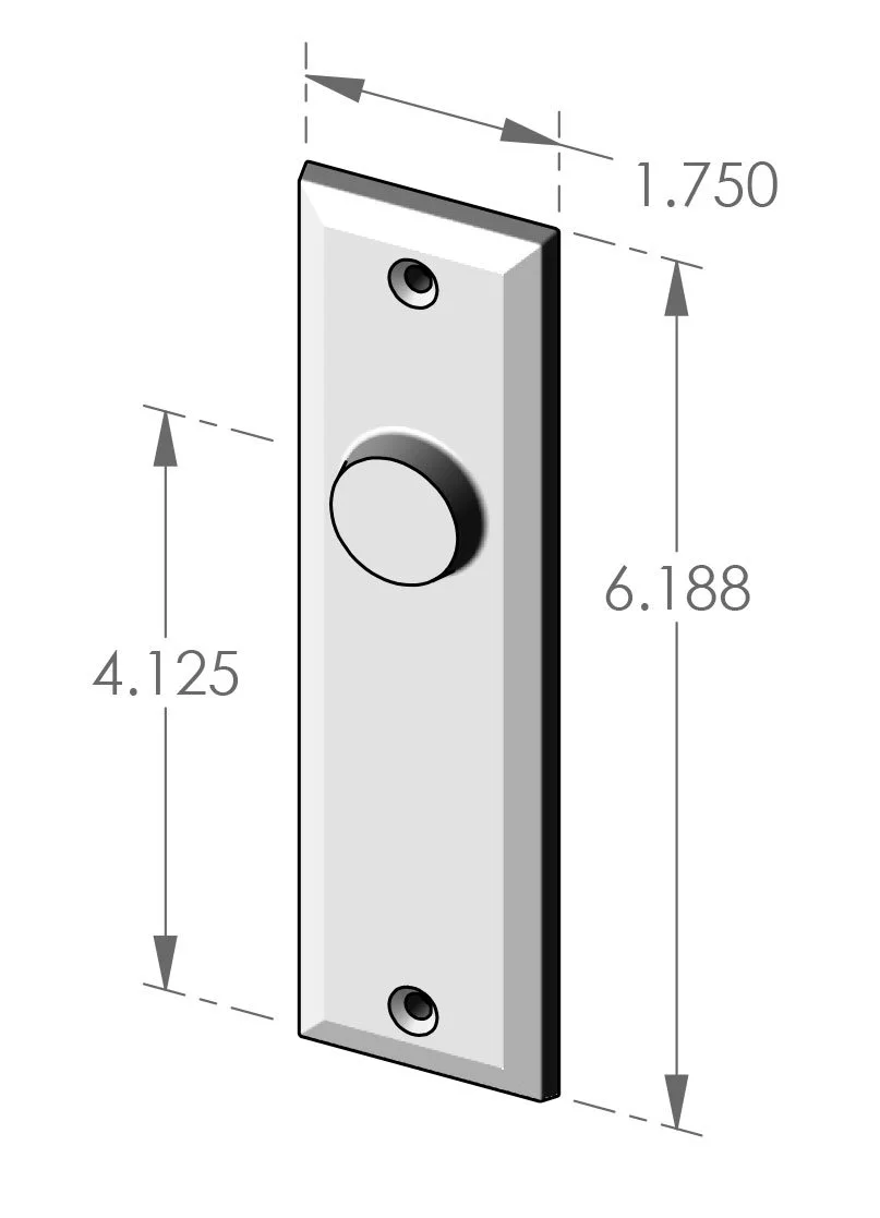 P-F405OH Bevel Edge Passage Plate Specifications