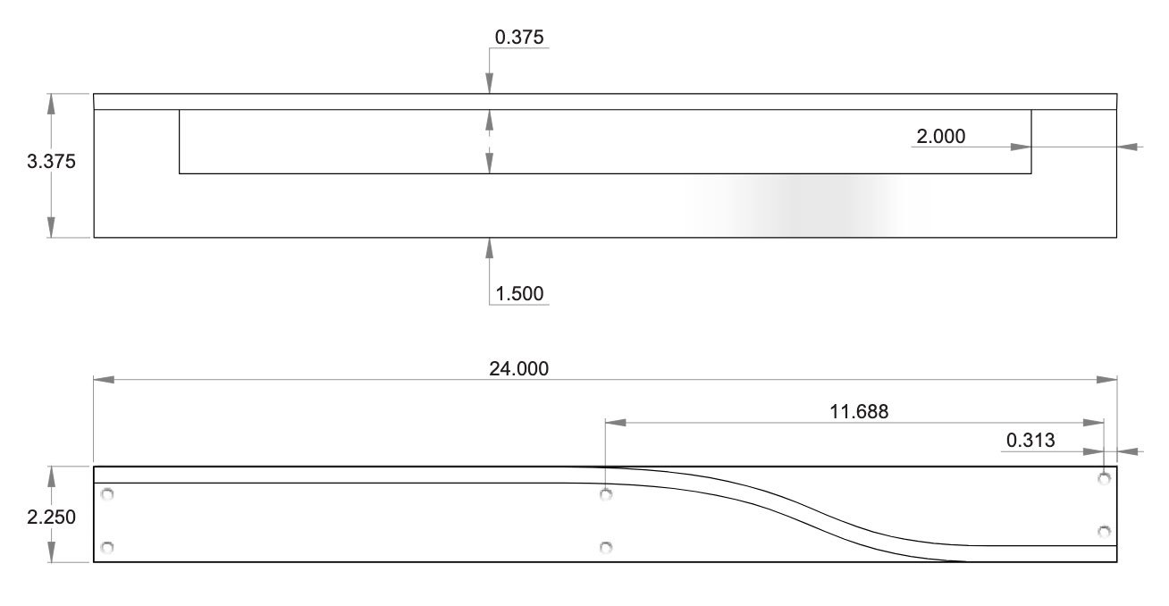 CLB-TB-LB24 The Lift Towel Bar - Left Hand Specifications