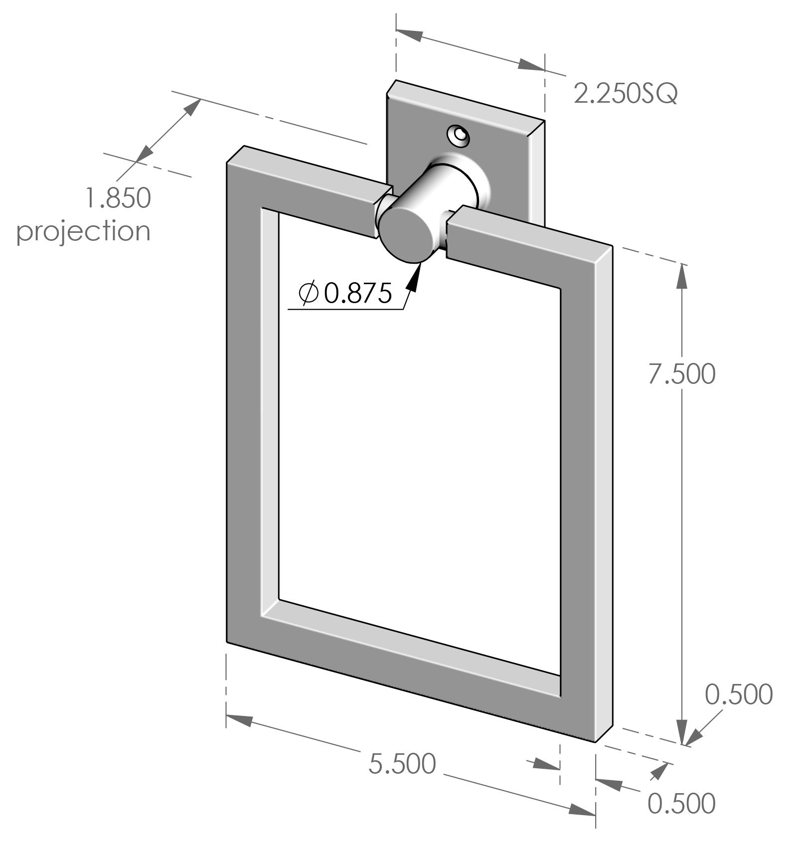 TR-9108 Towel Ring Specifications