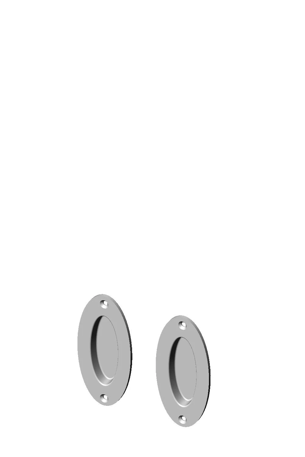CS-FP-OP200IML Oval Passage Pocket Door Set