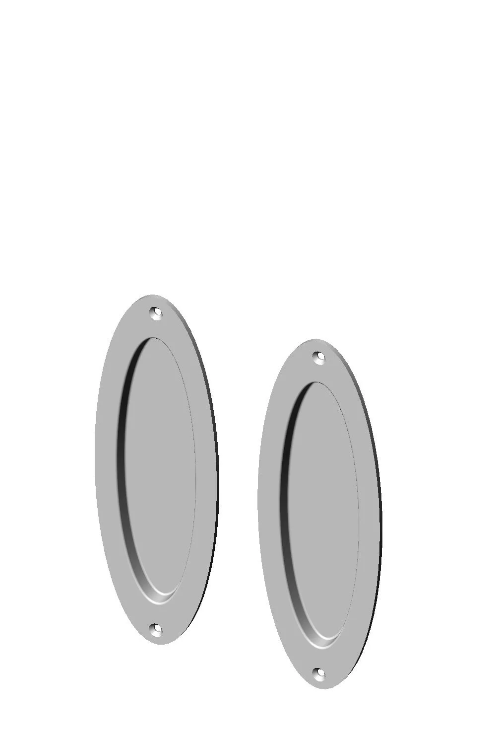 CS-FP-OP700IML Oval Passage Pocket Door Set