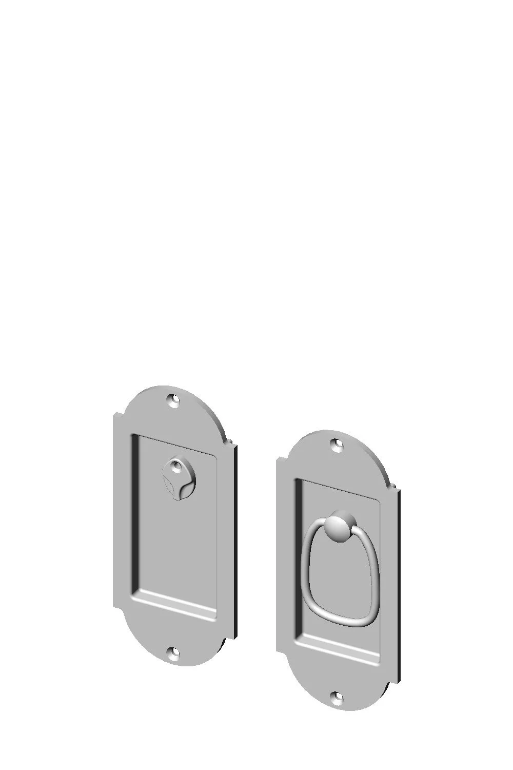 CS-FP-A401IML-PR Arch Privacy Pocket Door Set