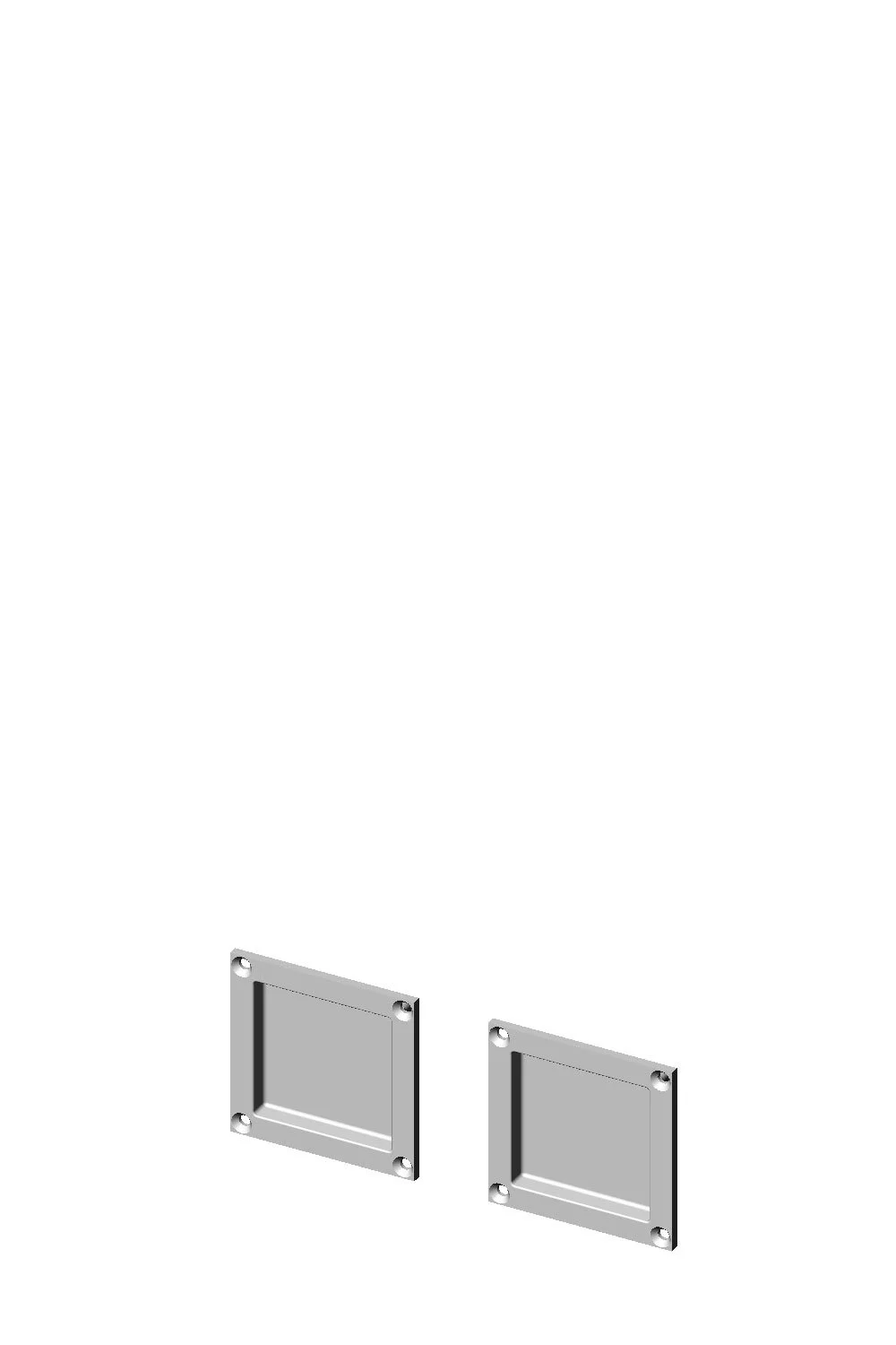 CS-FP2525IML Passage Pocket Door Set