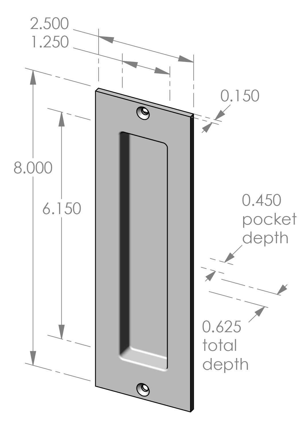 FP-304 Flush Pull Specifications