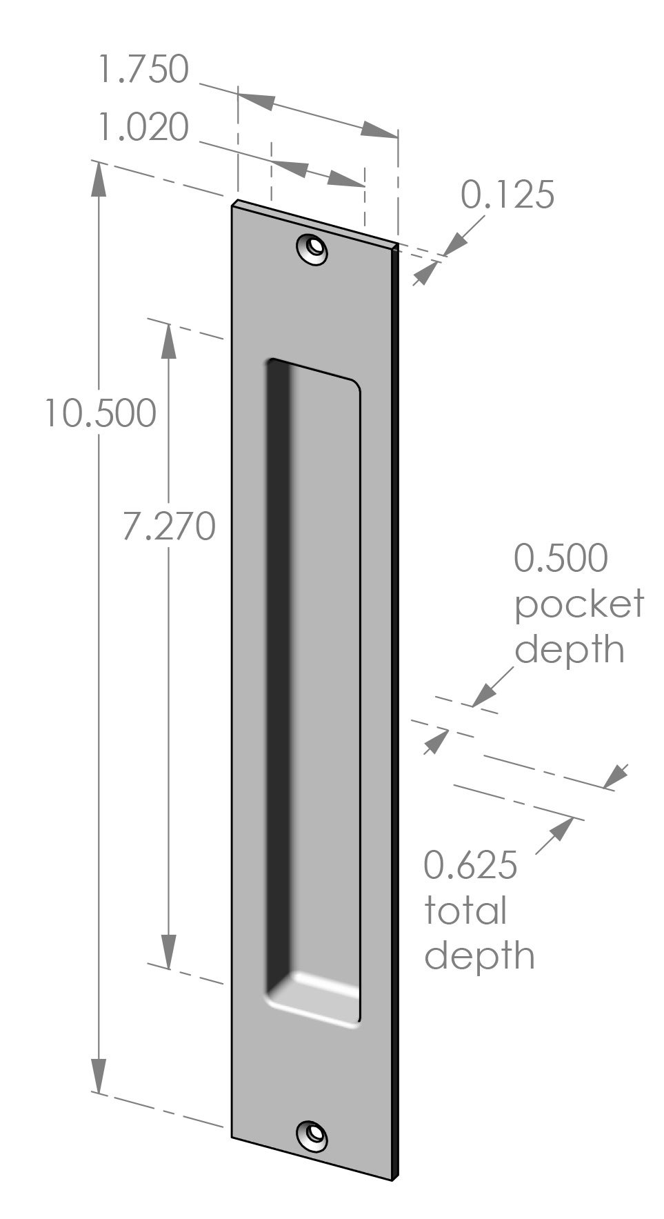 FP-307 Flush Pull Specifications