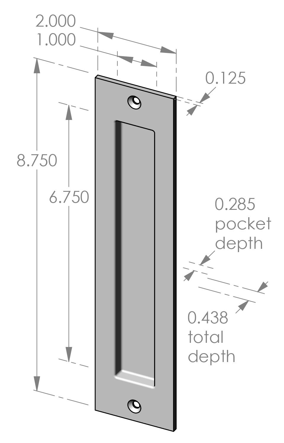 FP-309.4375 Flush Pull Specifications