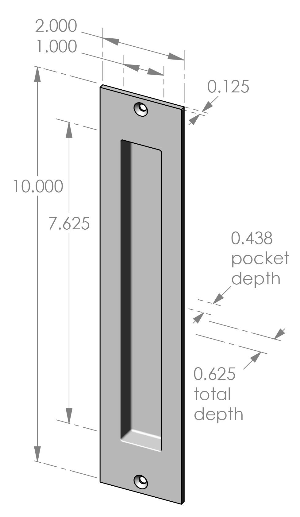 FP-310.625 Flush Pull Specifications