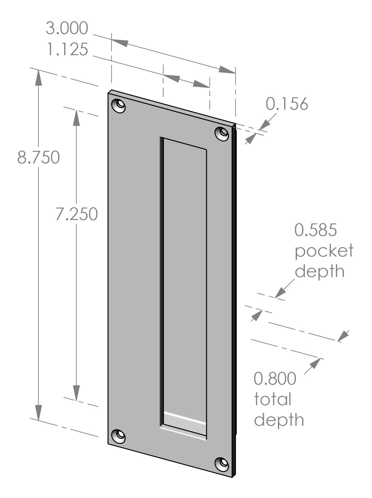 FP-512 Flush Cup Pull Specifications