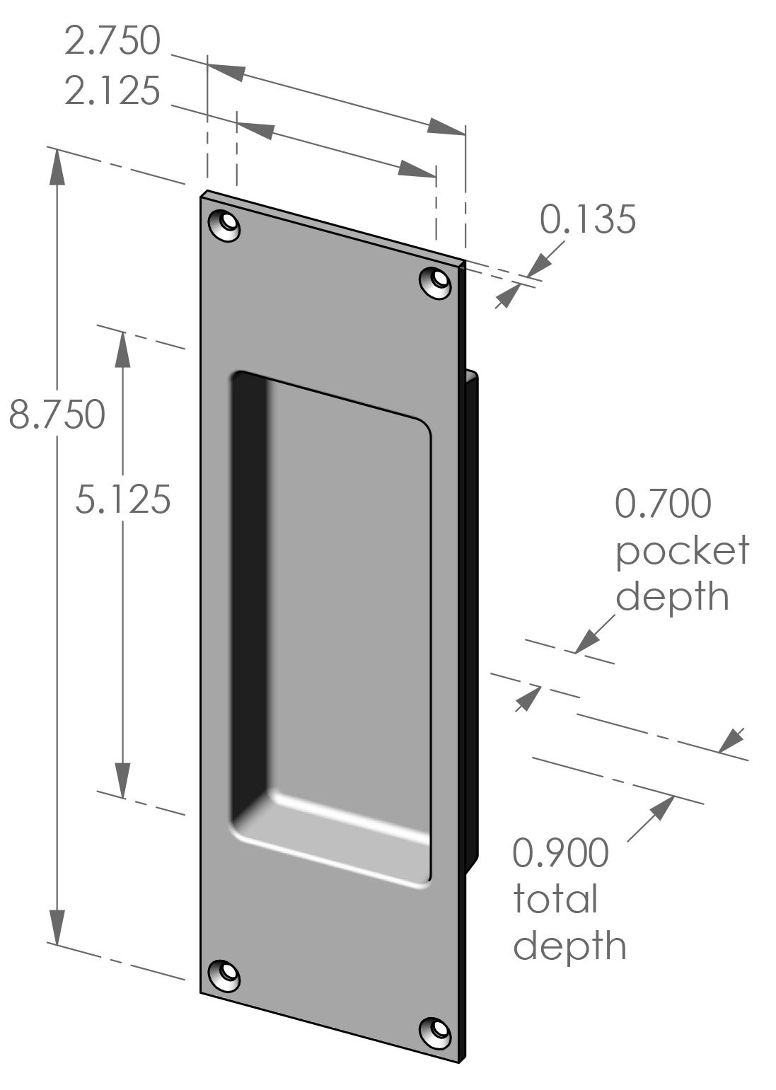 FP-452 Flush Pull Specifications