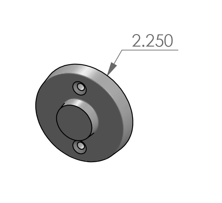 RP-925 Contemporary Round Passage Plate Specifications