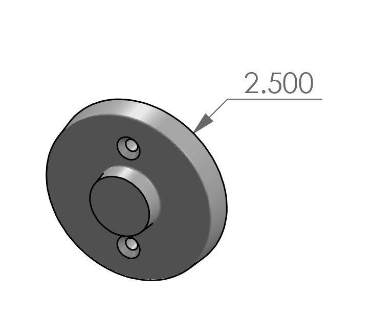 RP-926 Contemporary Round Passage Plate Specifications
