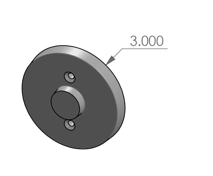 RP-927 Contemporary Round Passage Plate Specifications