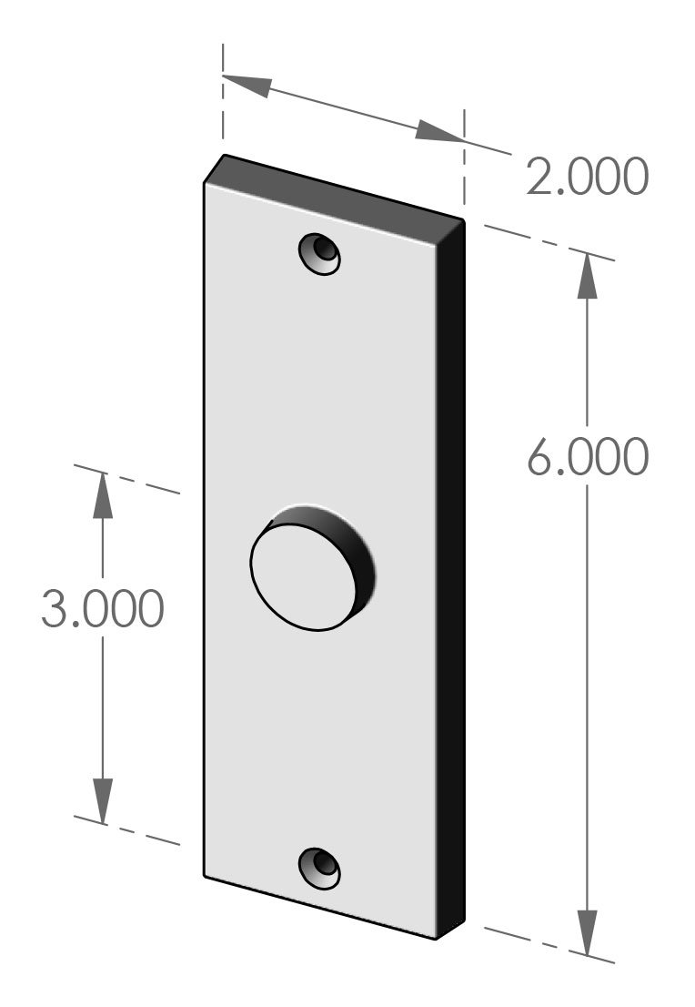 P-949 Contemporary Passage Plate Specifications