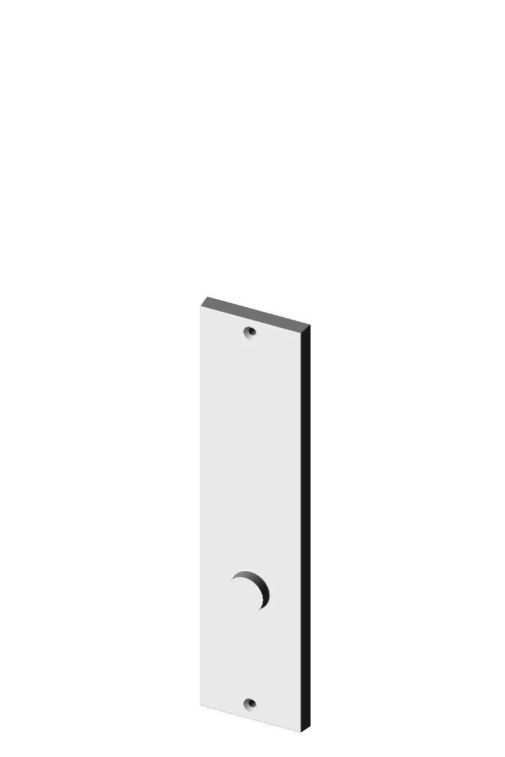 P-952ML Contemporary Mortise Lock Passage Plate