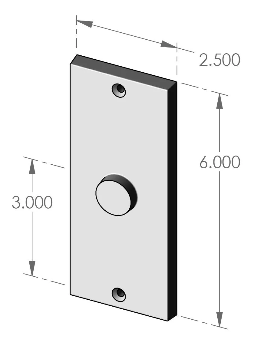 P-954 Contemporary Passage Plate Specifications