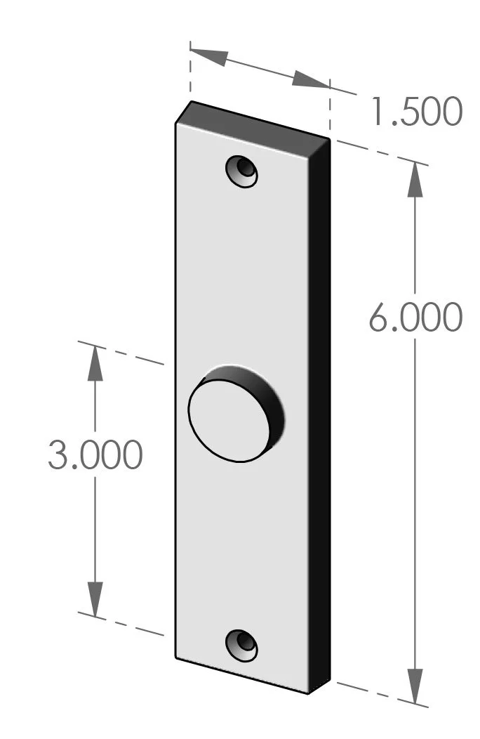 P-979 Contemporary Passage Plate Specifications