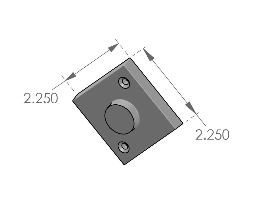 P-925DI Contemporary Diamond Passage Plate Specifications