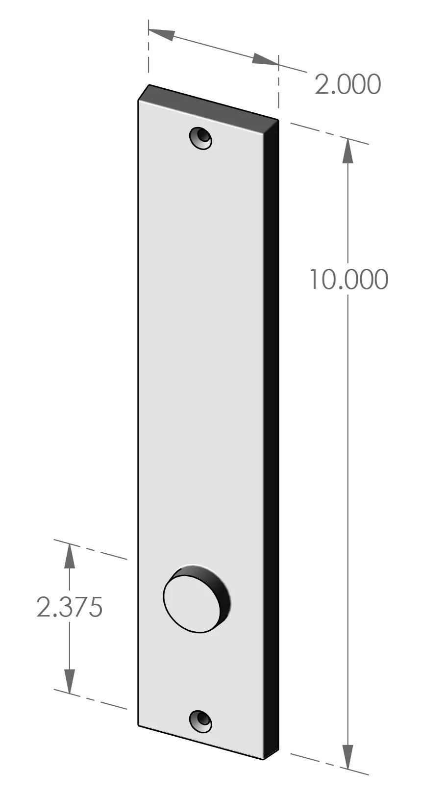 P-951 Contemporary Passage Plate Specifications
