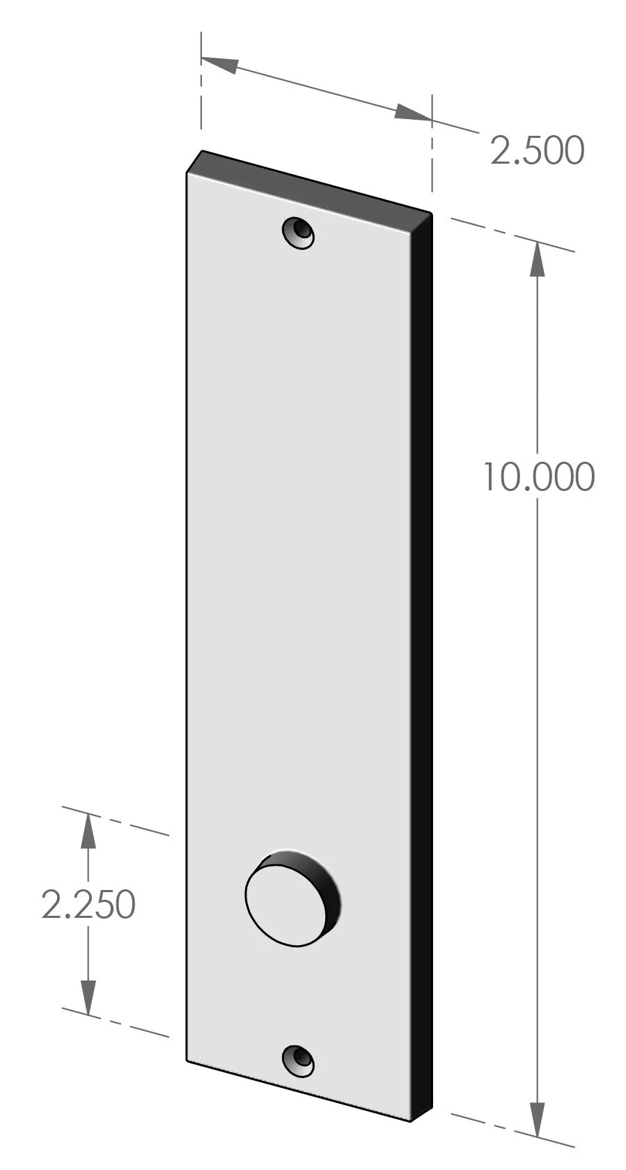 P-952 Contemporary Passage Plate Specifications