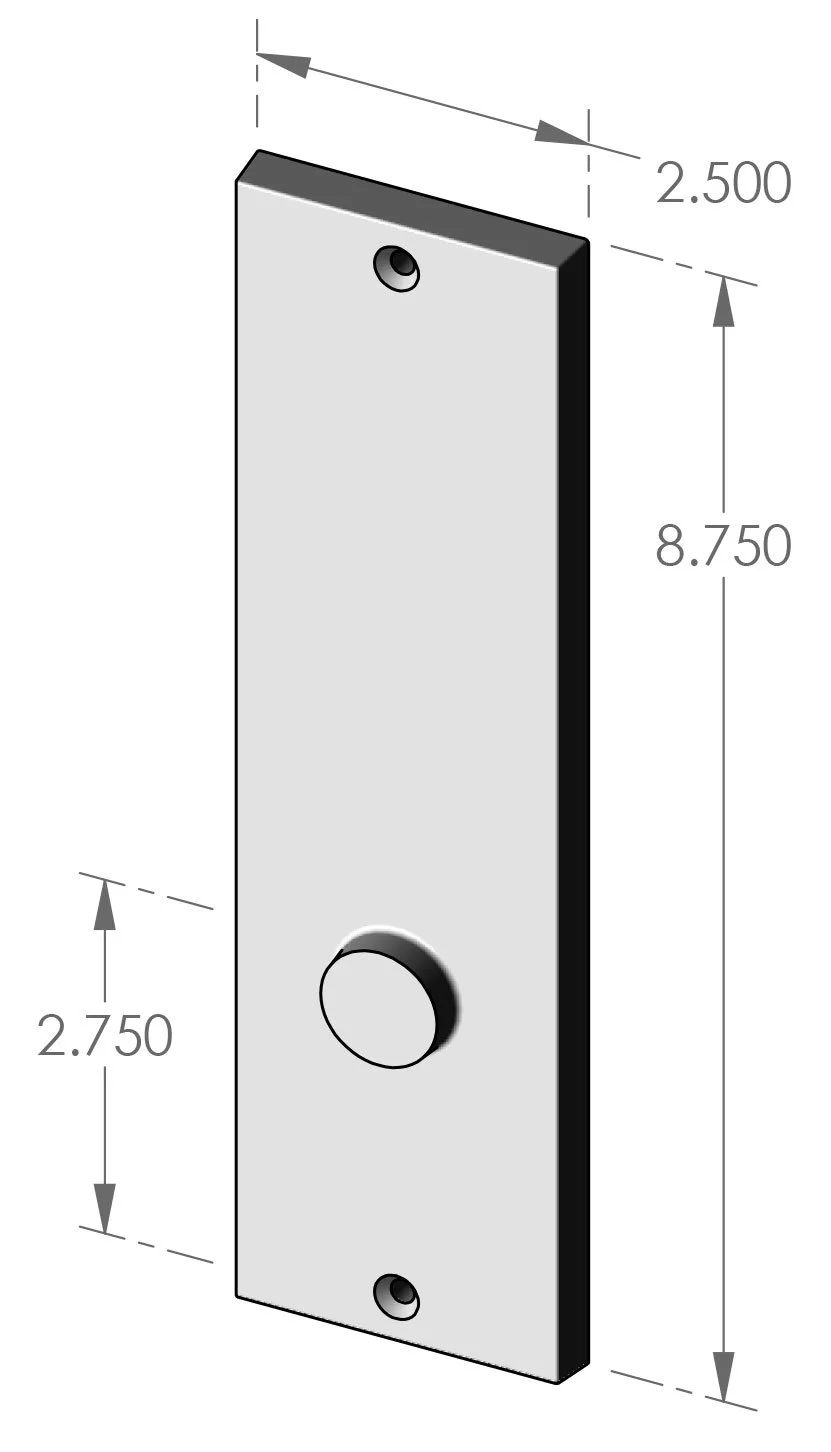 P-953 Contemporary Passage Plate Specifications