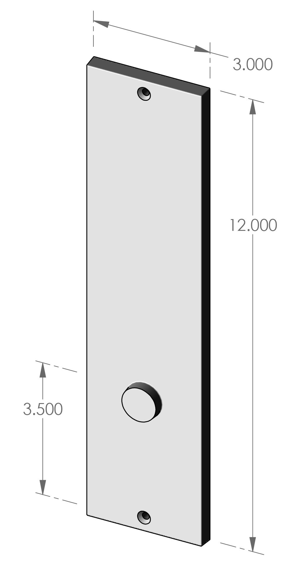 P-957 Contemporary Passage Plate Specifications