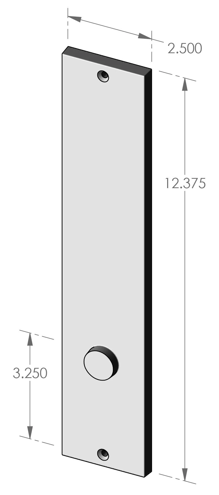 P-958 Contemporary Passage Plate Specifications