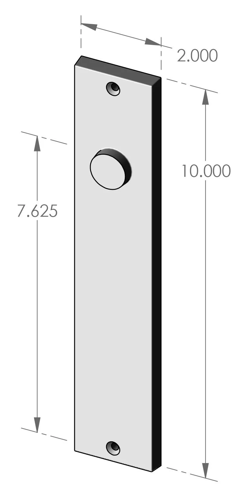 P-F951 Contemporary Passage Plate Specifications