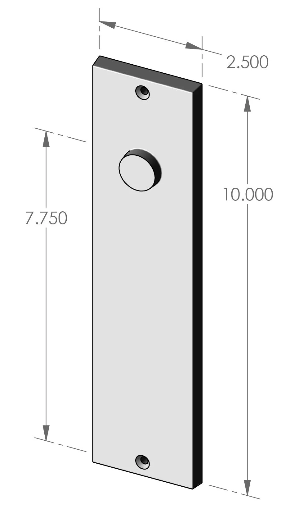 P-F952 Contemporary Passage Plate Specifications