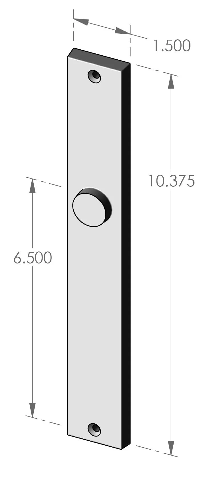 P-F980 Contemporary Passage Plate Specifications