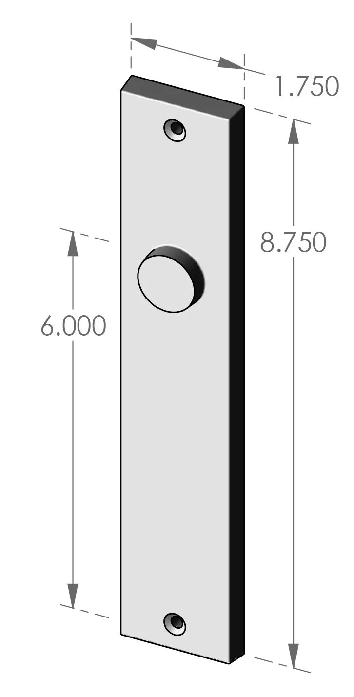 P-F959 Contemporary Passage Plate Specifications