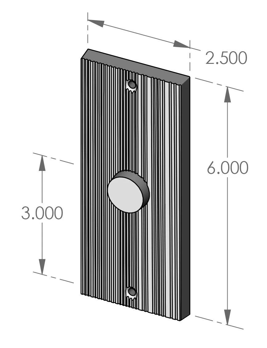 P-1906 Corduroy Passage Plate Specifications