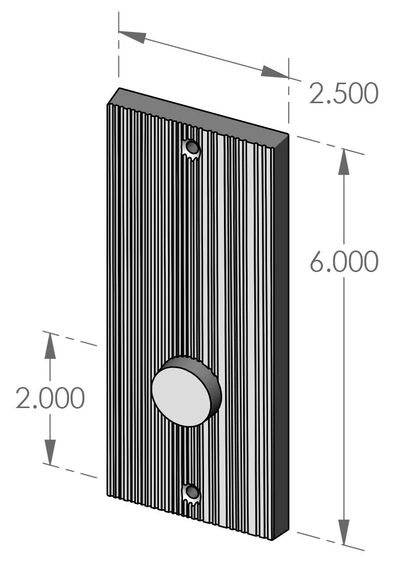 P-1906OH Corduroy Passage Plate Specifications