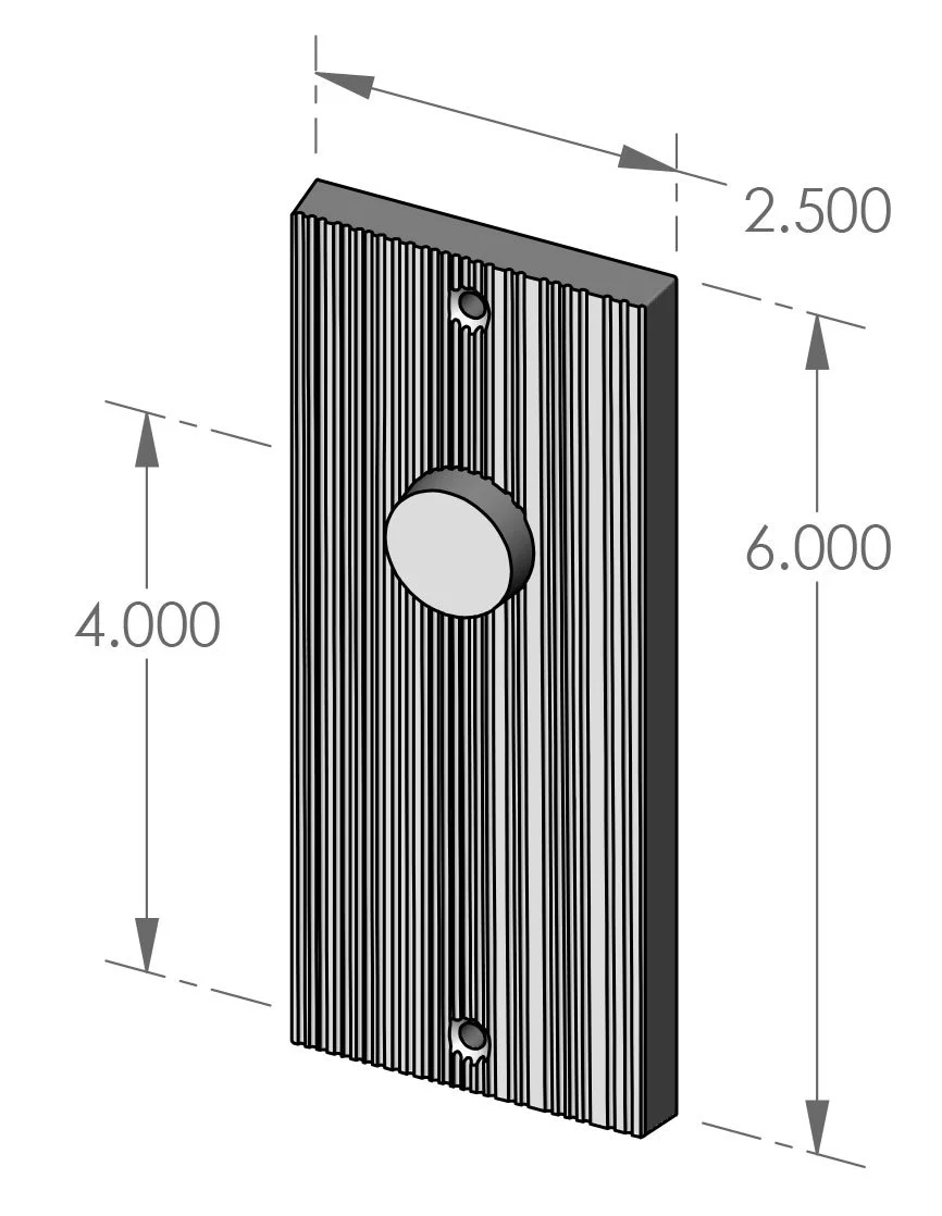 P-F1906OH Corduroy Passage Plate Specifications