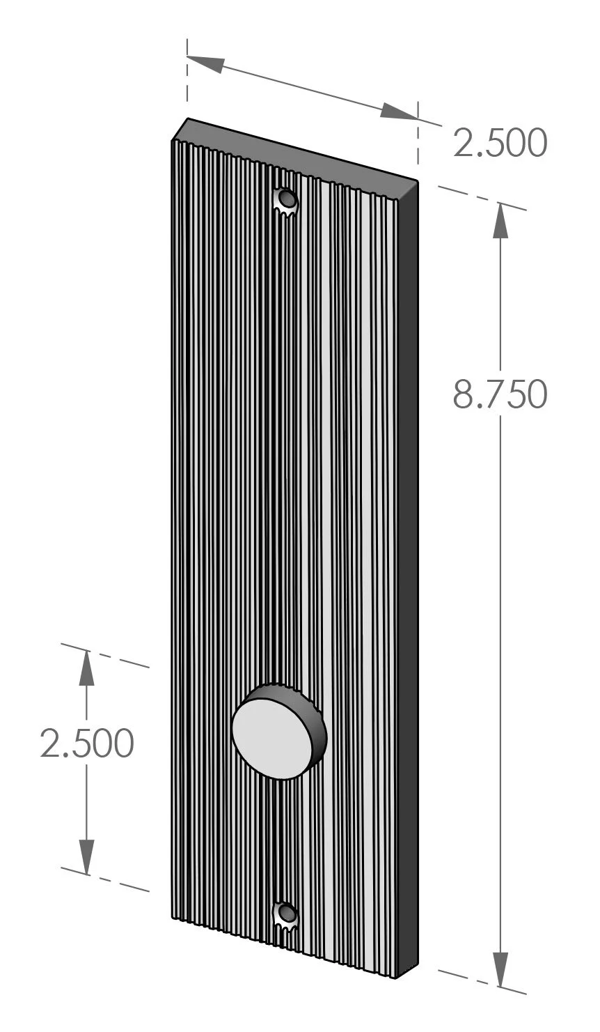 P-1908 Corduroy Passage Plate Specifications
