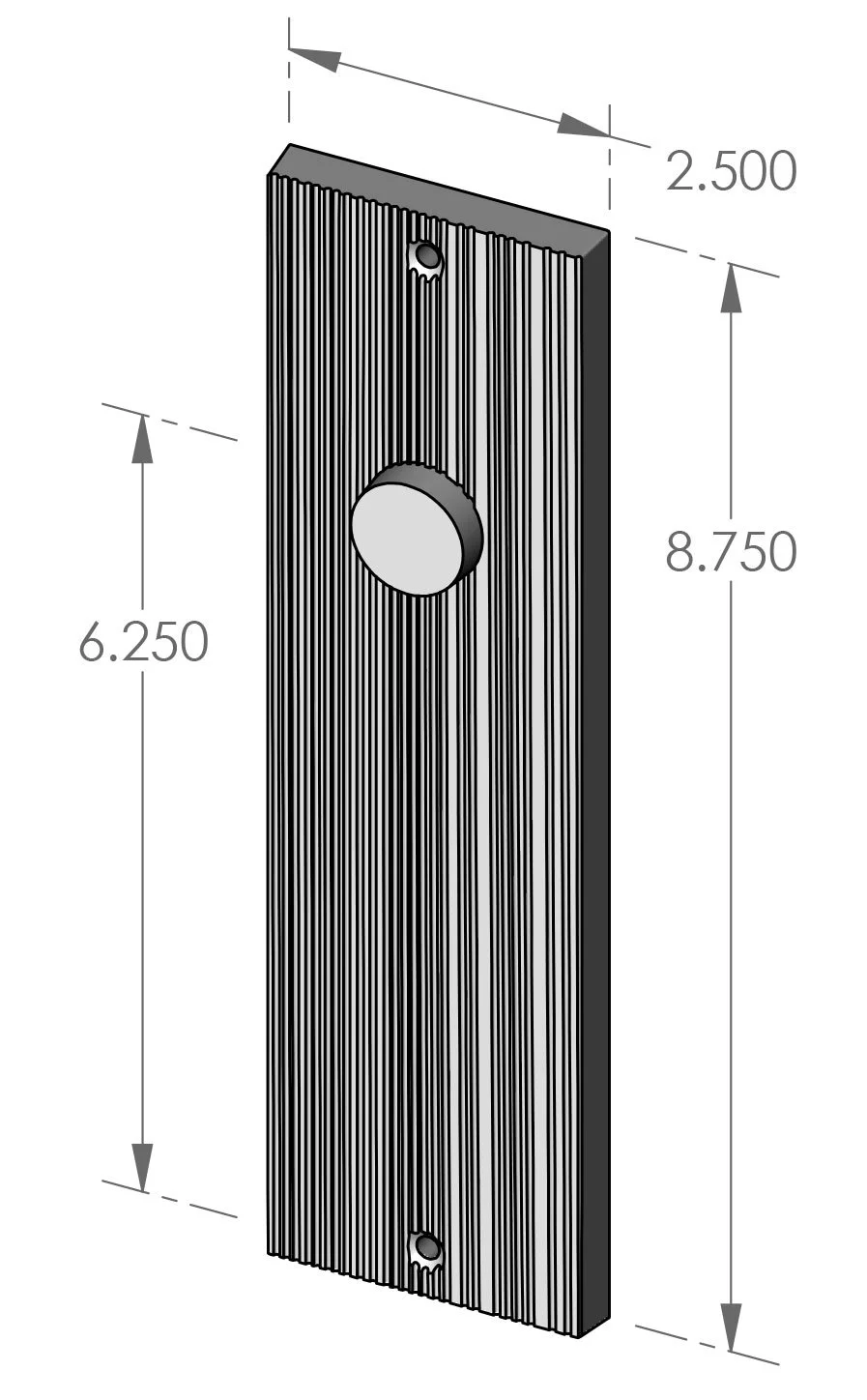 P-F1908 Corduroy Passage Plate Specifications